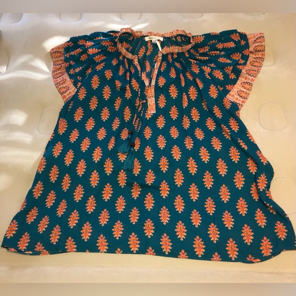 Rose + Olive Flutter cap sleeve blouse size 1X new with tags NWT - Picture 5 of 12